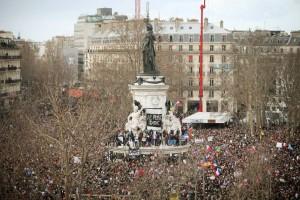 Millones de personas se manifestaron ayer en París contra el yihadismo / EFE