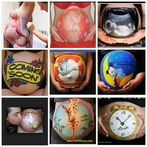belly painting ideas