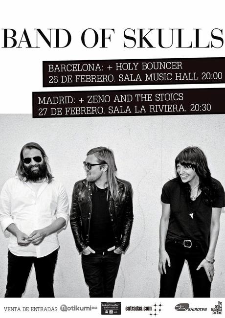 BAND OF SKULLS Aplazan Hasta Febrero sus Conciertos de Madrid y Barcelona