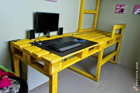 Dormitorio compartido con literas handmade_palets2