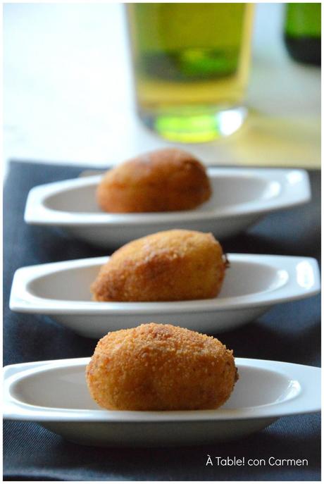 Croquetas de Merluza y Ajos fritos con un Toque de Guindilla