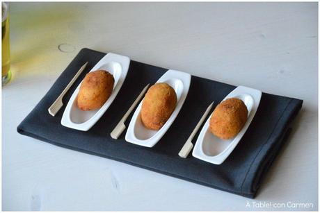 Croquetas de Merluza y Ajos fritos con un Toque de Guindilla