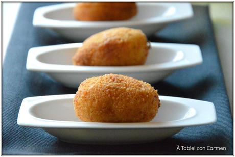 Croquetas de Merluza y Ajos fritos con un Toque de Guindilla