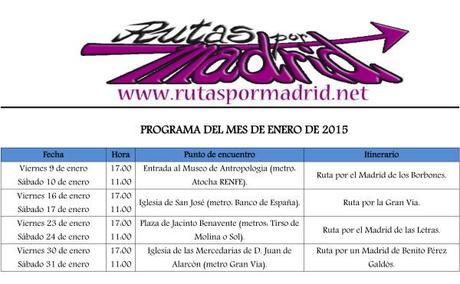 Programa del mes de enero de 2015