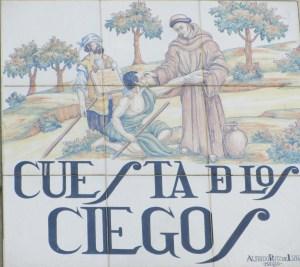 Placa de la Cuesta de los Ciegos