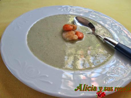 CREMA DE RÚCULA CON VIEIRA