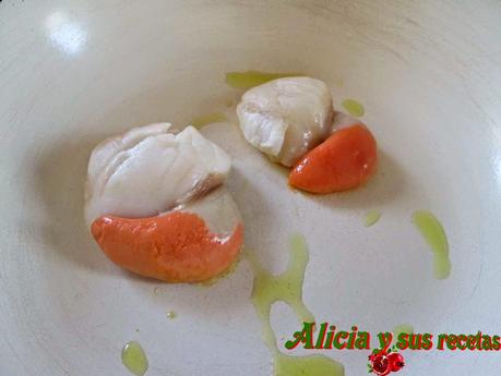 CREMA DE RÚCULA CON VIEIRA