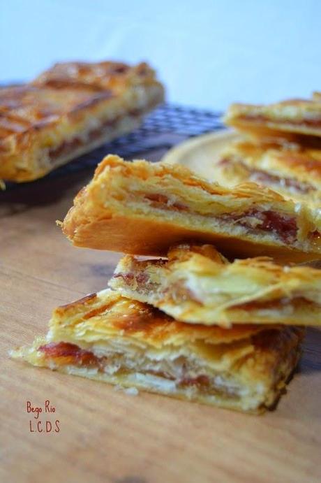 Empanada de cabello de angel y jamón ibérico