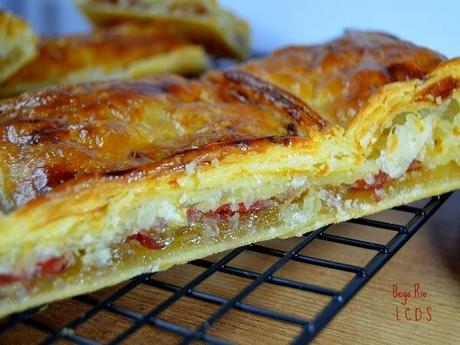 Empanada de cabello de angel y jamón ibérico