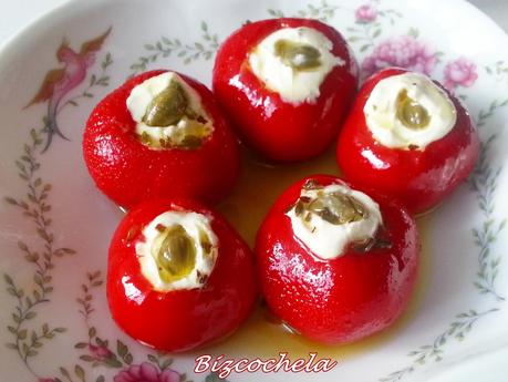 PIMIENTOS CHERRY RELLENOS DE QUESO