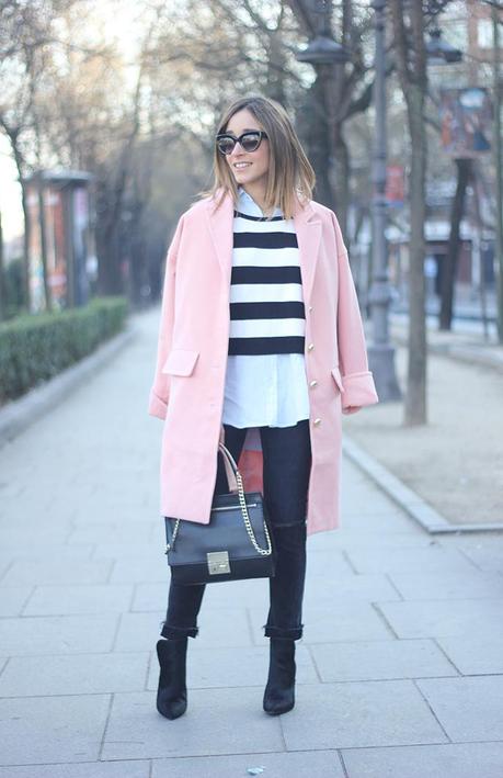 Pink Coat & Stripes01