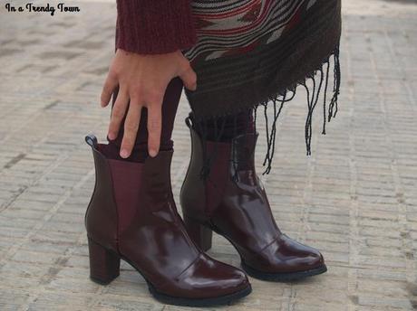 Outfit: Maxibufanda y burgundy Outfit: Maxibufanda y burgundy