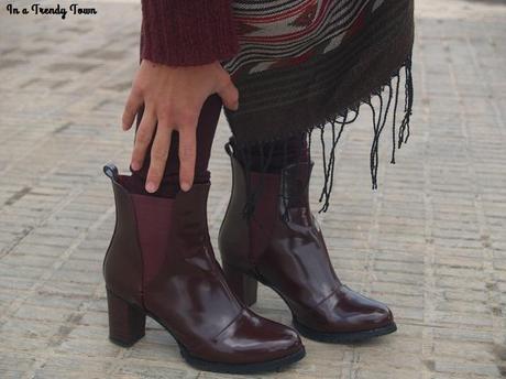 Outfit: Maxibufanda y burgundy