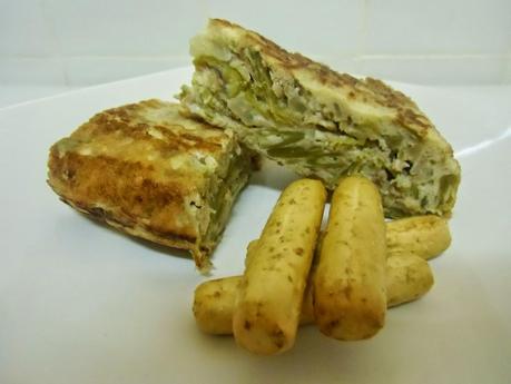 Tortilla de judías verdes y atún