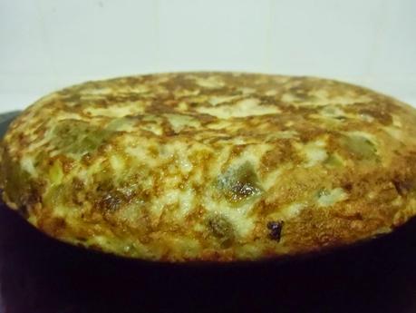 Tortilla de judías verdes y atún