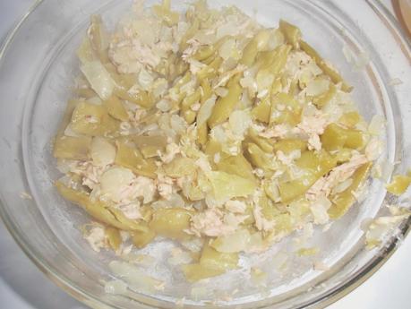 Tortilla de judías verdes y atún