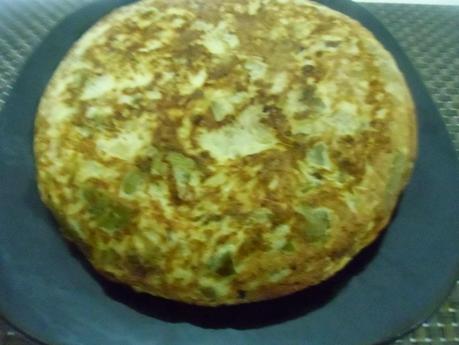 Tortilla de judías verdes y atún