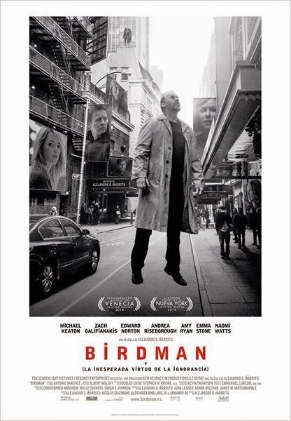 BIRDMAN, DE ALEJANDRO GONZÁLEZ IÑÁRRITU: CINE Y LITERATURA, TEATRO Y VIDA, BAJO LA HIPNÓTICA MIRADA DE UN PORTENTOSO Y FALSO PLANO-SECUENCIA