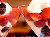 Postres fresas yogurt para diabeticos