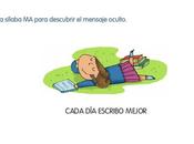 Letras, sílabas palabras grado