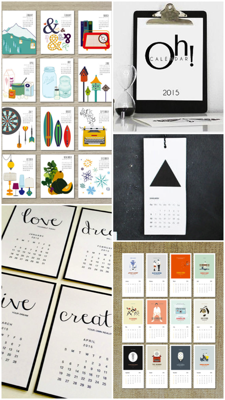 Etsy finds. 2015 calendar #monthly #printable