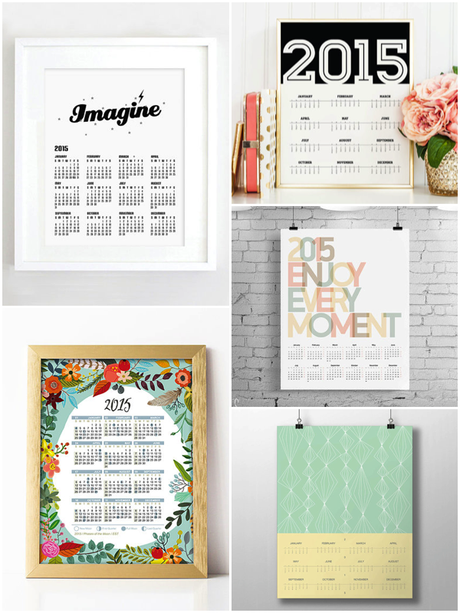 Etsy finds. 2015 Calendars #printables