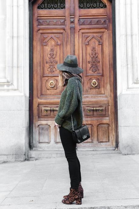 Khaki_Jumper-Black_Jeans-Leopard_Boots-Lionette_NY_By_Noa_Sade_Necklace-Revolve_Clothing-Outfit-Maje_Leather_Skirt-Street_Style-24