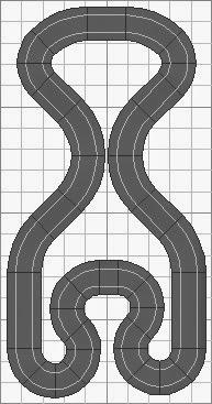 Nº 1334 al 1337, Una bandada de patos (circuitos para tableros en esquina en L de 1m de ancho)