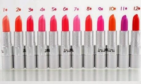 barrillas de labios de colores