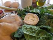 Huevos horno espinacas, setas queso cabra