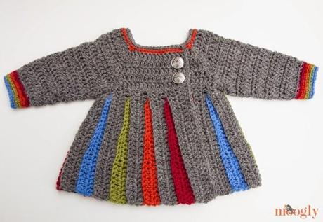 CARDIGANS PARA BEBÉS A CROCHET