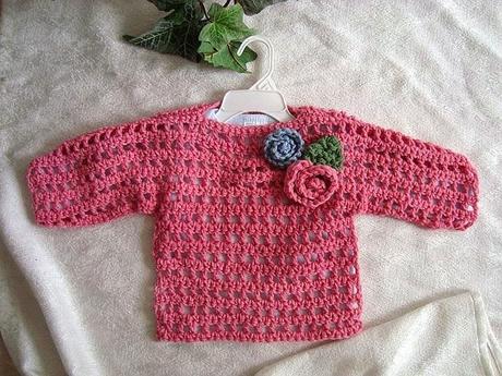 CARDIGANS PARA BEBÉS A CROCHET