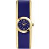 reloj dorado y azul