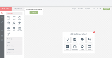 Herramientas de diseño para no diseñadores befunky