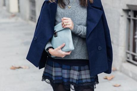 Checked_Skirt-Cashmere_Sweater-Navy_Jacket-Loafers-Outfit-Street_Style-Collage_Vintage-36