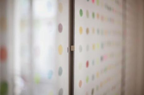 DIY: Estampar cuadros con patatas. Lunares de colores