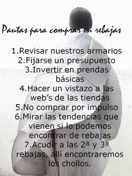 Pautas para comprar en rebajas