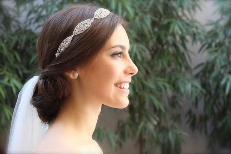 Tocado de novia de La Cala hilos de plata Claudia 2014