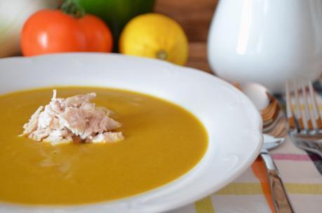 CREMA DE VERDURAS CON POLLO