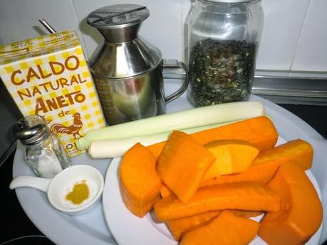 Crema de calabaza al curry