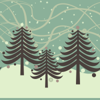 Unos fondos navideños