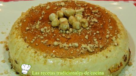 Flan de avellanas
