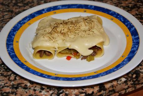 canelones de ibérico