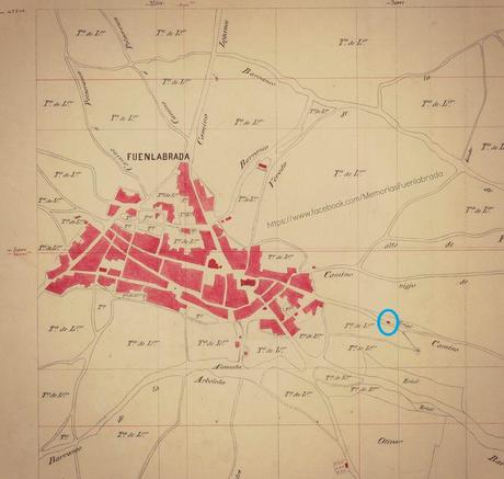 Mapa de Fuenlabrada entre 1856-60