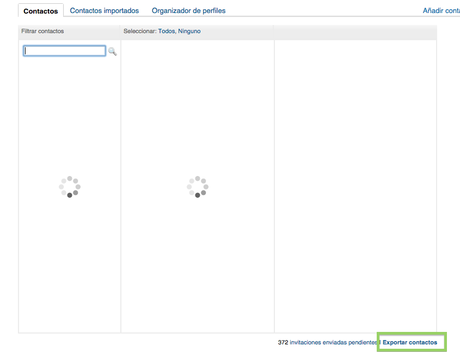 Cómo exportar las direcciones de correo de tus contactos de Linkedin exportar contactos linkedin