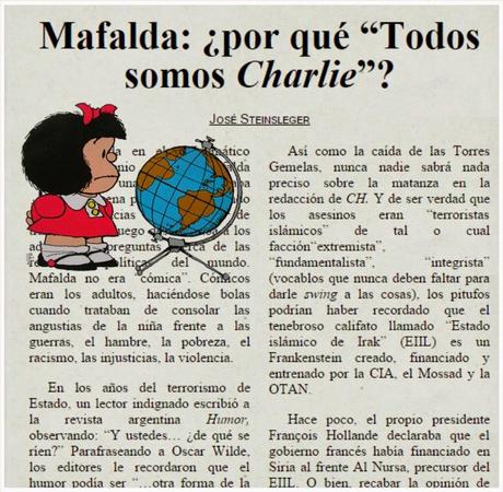 Mafalda: ¿por qué “Todos somos Charlie”? en La Jornada