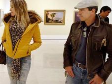 Antonio Banderas novia Nicole Kimpel visitan Museo Thyssen