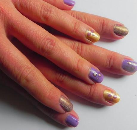 Flores de invierno: Hoy, Caléndula morada (look, manicura y outfit).