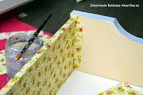 Inventando el Finde 8: forrar cajones con papel Inventando el Finde 8: forrar cajones con papel