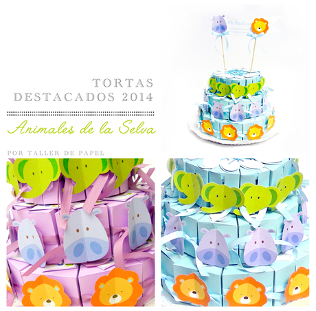 Tortas de Papel originales de Taller de Papel. Puedes elegir de 1, 2 o 3 pisos. Demasiado hermoas y decorativas. Cad invitado se llevará un trozo!